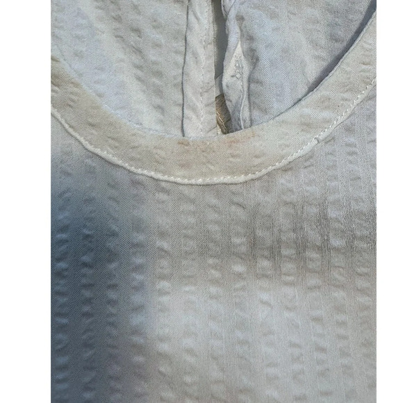 MICHAEL Michael Kors  WHITE TOP COLD SHOULDERS SIZE XSMALL  Viscose / Cotton - Picture 7 of 7